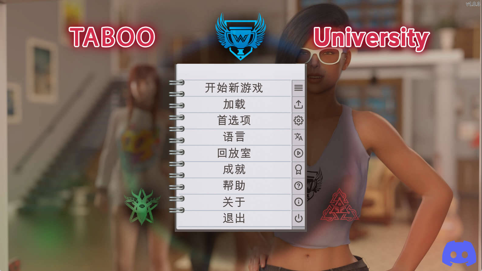 【PC+安卓+IOS/欧美SLG】禁忌大学1.03汉化版【8.90G/更新/汉化/动态】