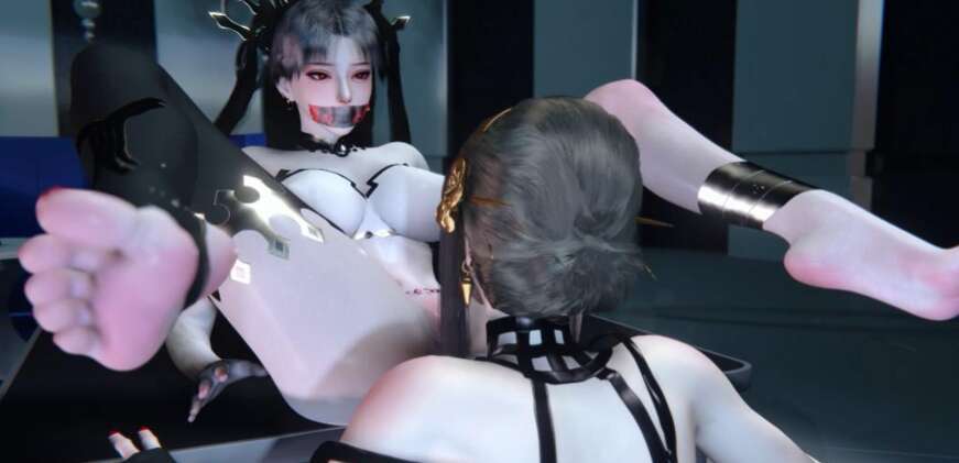 【3D同人视频/全动态/VAM】百合约尔舔远坂凛 + 实验3 饥渴的黑丝姐妹花互舔【2V+2.83G】